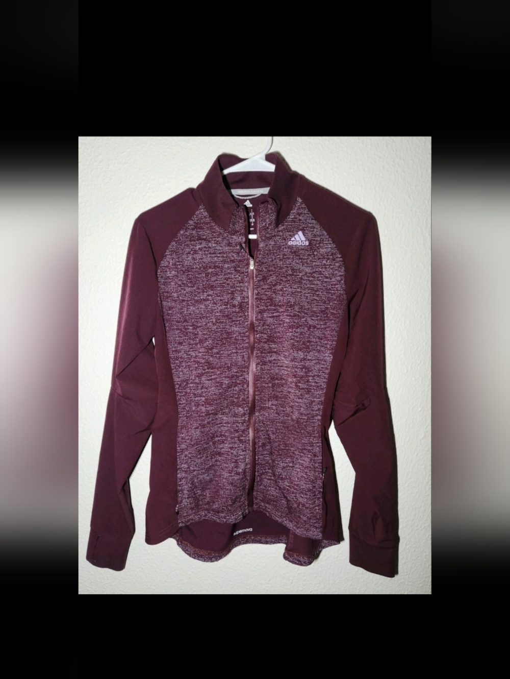 Adidas Women's Size S Running Supernova Storm Jacket Full-Zip ClimaStorm Energy